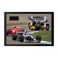 Jacques Villeneuve Signed 16x12 Image Cut Iconic Frame (ACG Cert)
