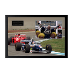 Jacques Villeneuve Signed 16x12 Image Cut Iconic Frame (ACG Cert)