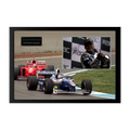 Jacques Villeneuve Signed 16x12 Image Cut Iconic Frame (ACG Cert)