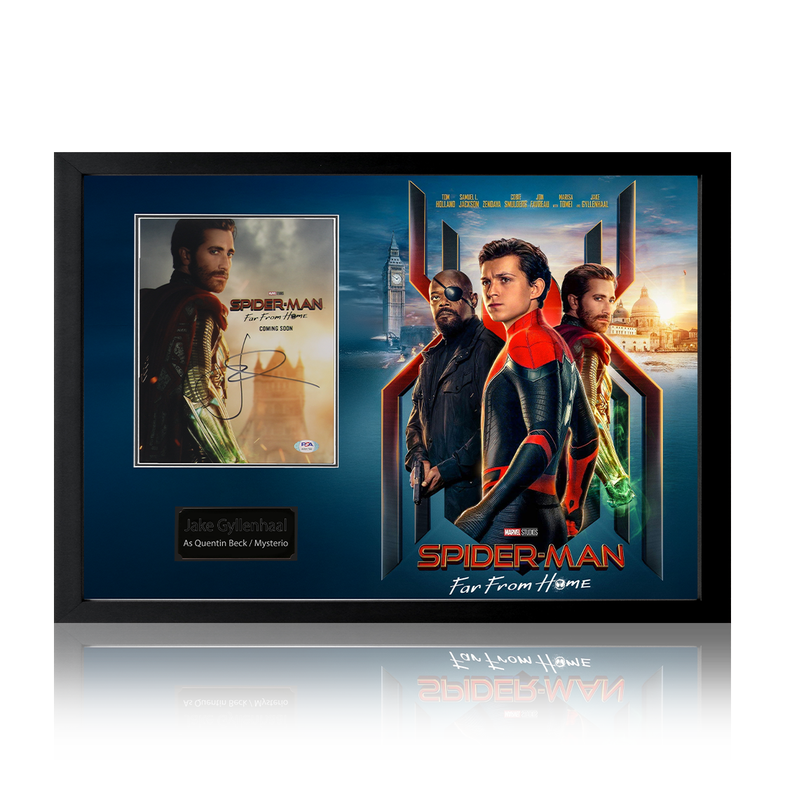 Jake Gyllenhaal Signed Spider-Man: Far From Home Image Iconic Frame (PSA)