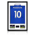 James Maddison Signed Leicester City Shirt Premium Frame