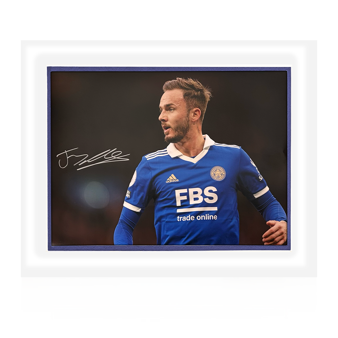 James Maddison Signed Leicester City Deluxe Mount