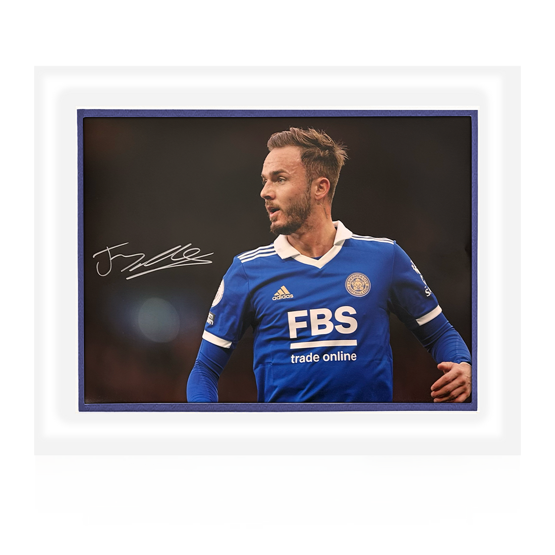 James Maddison Signed Leicester City Mount