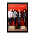 James Corden & Ruth Jones Signed Gavin & Stacey Cut Iconic Frame (ACG Cert)
