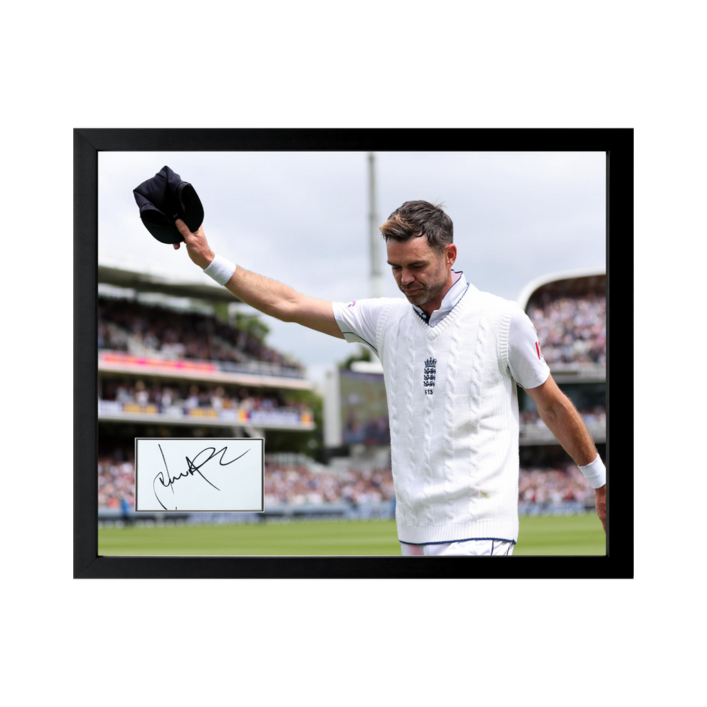 James Anderson Signed England Cut Deluxe Mount Frame