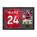 James McAtee Signed Nottingham Forest Shirt Classic Frame (ACG Cert) (Copy)