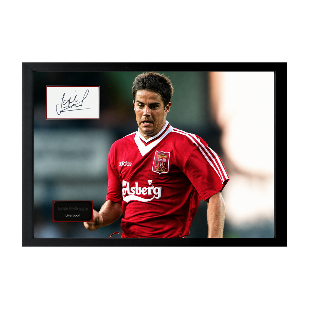 Jamie Redknapp Signed Liverpool Cut Iconic Frame (ACG Cert)