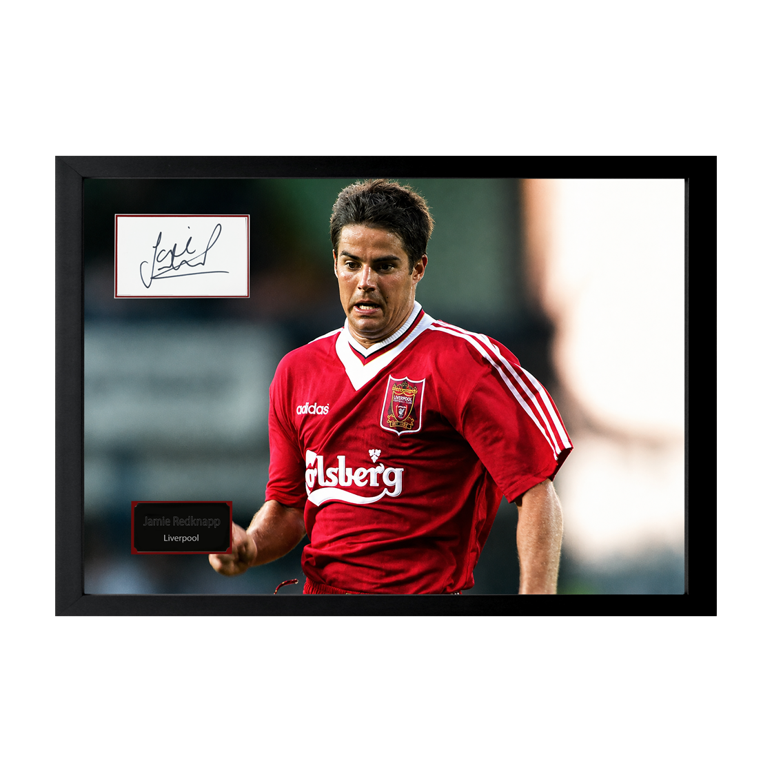 Jamie Redknapp Signed Liverpool Cut Iconic Frame (ACG Cert)