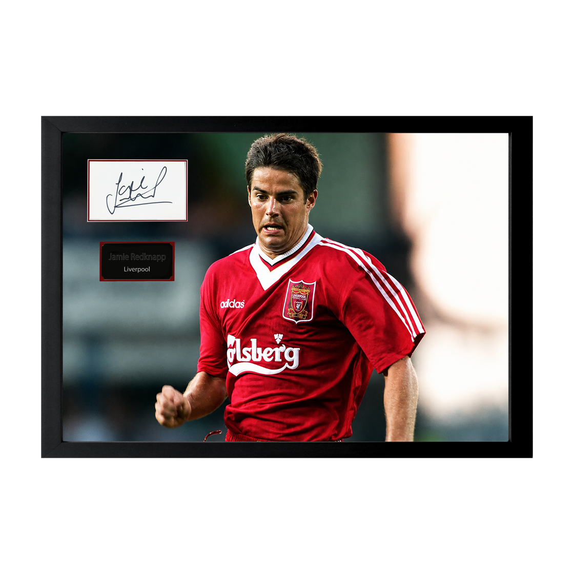Jamie Redknapp Signed Liverpool Cut Iconic Frame (ACG Cert)