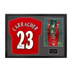 Jamie Carragher Signed Liverpool Shirt Classic Frame