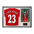 Jamie Carragher Signed Liverpool Shirt Classic Frame