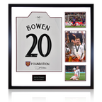 Jarrod Bowen Signed West Ham United 22/23 Away Shirt Elite Frame