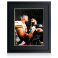 Jason Kelce Signed Philadelphia Eagles 20x16 Deluxe Mount Frame (JSA & Beckett)