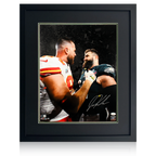 Jason Kelce Signed Philadelphia Eagles 20x16 Deluxe Mount Frame (JSA & Beckett)