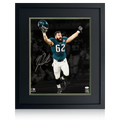 Jason Kelce Signed Philadelphia Eagles 20x16 Deluxe Mount Frame (JSA & Beckett)