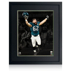 Jason Kelce Signed Philadelphia Eagles 20x16 Deluxe Mount Frame (JSA & Beckett)