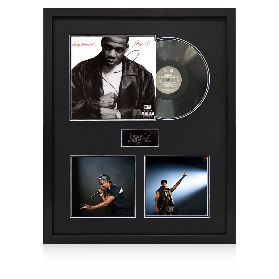 Jay-Z Signed In My Lifetime LP Elite Frame (ACG Cert)