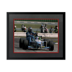 Jean Alesi Signed 16x12 Image Deluxe Mount Frame (ACG Cert)