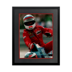 Jean Alesi Signed 16x12 Image Deluxe Mount Frame (ACG Cert)