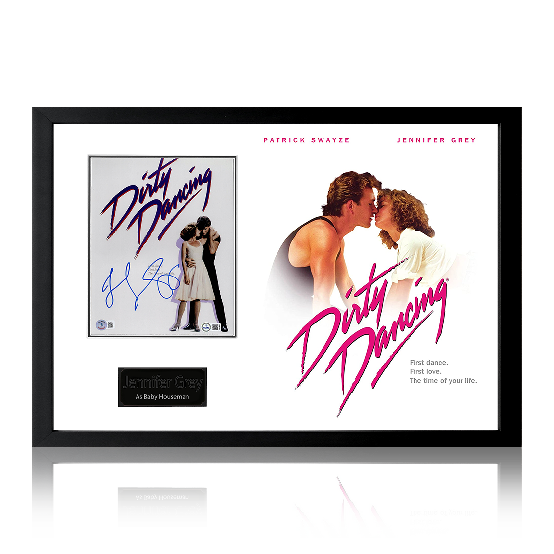 Jennifer Grey Signed Dirty Dancing Image Iconic Frame (Beckett)