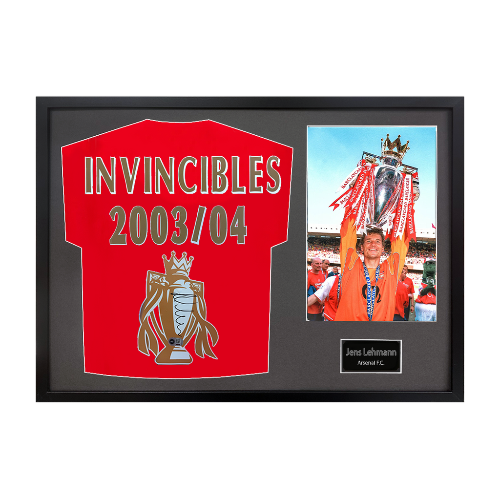 Jens Lehmann Signed Arsenal Shirt Classic Frame (ACG Cert)