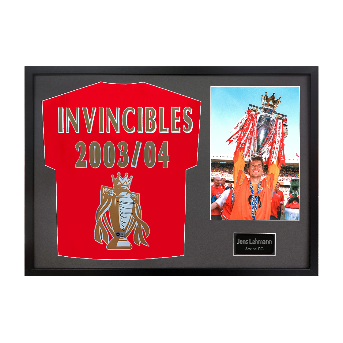 Jens Lehmann Signed Arsenal Shirt Classic Frame (ACG Cert)