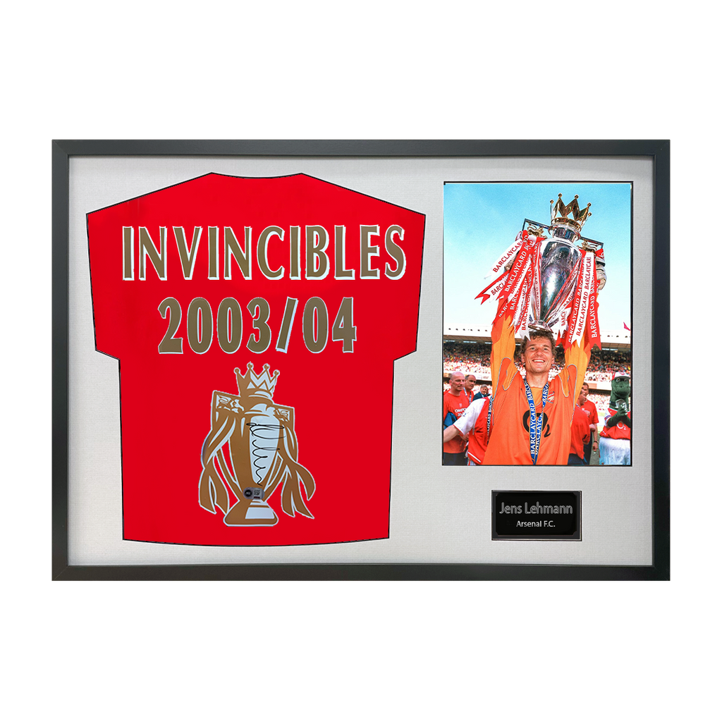 Jens Lehmann Signed Arsenal Shirt Classic Frame (ACG Cert)