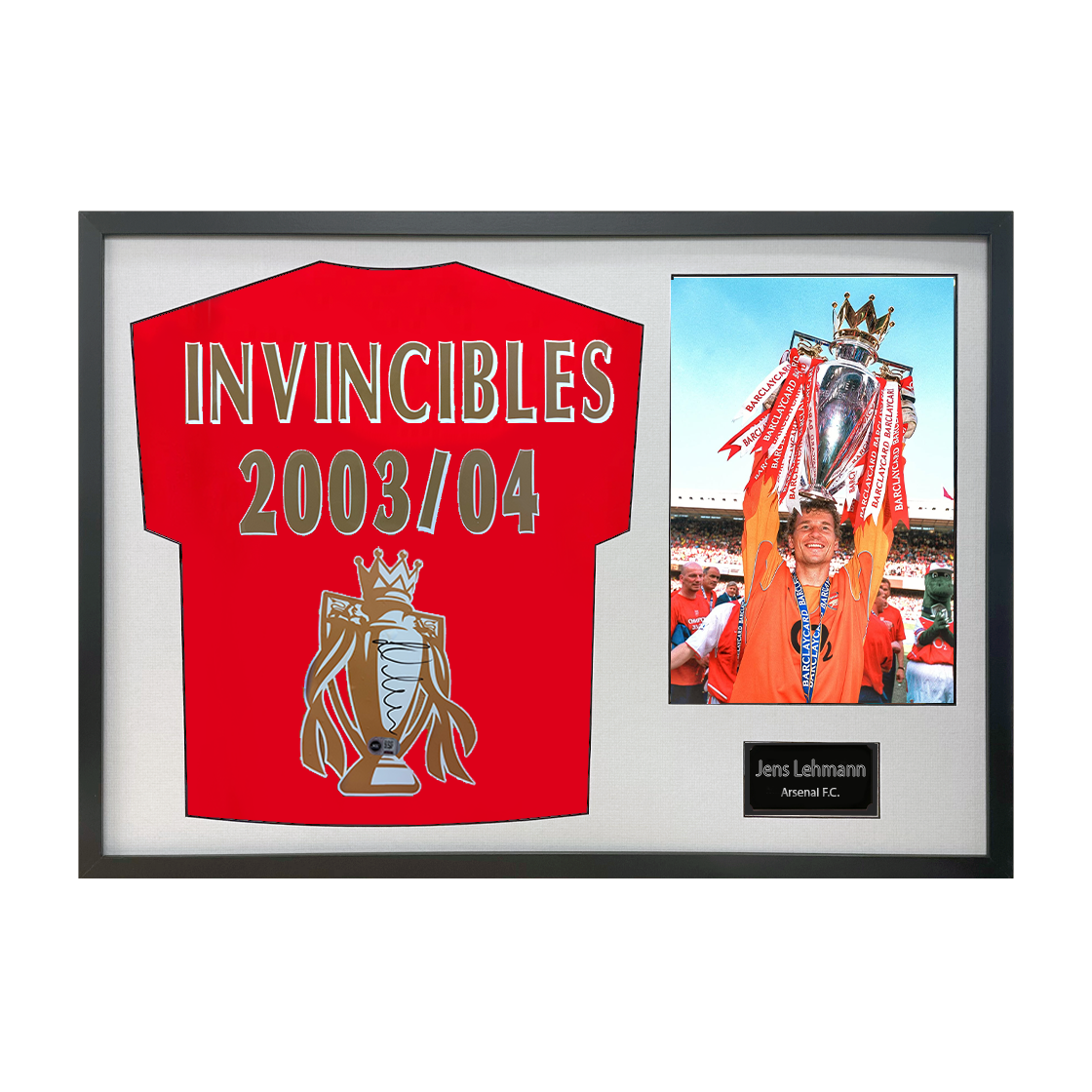 Jens Lehmann Signed Arsenal Shirt Classic Frame (ACG Cert)