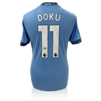 Jérémy Doku Signed Manchester City 24/25 Shirt