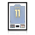 Jérémy Doku Signed Manchester City Shirt Premium Frame