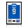 Jermain Defoe Signed Rangers Shirt Premium Frame