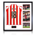 Jermain Defoe Signed Sunderland Shirt Elite Frame