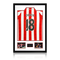 Jermain Defoe Signed Sunderland Shirt Premium Frame