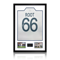 Joe Root Signed England Test Shirt Premium Frame