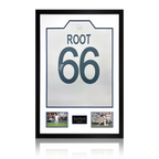 Joe Root Signed England Test Shirt Premium Frame