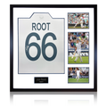 Joe Root Signed England Test Shirt Elite Frame