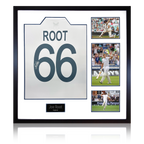Joe Root Signed England Test Shirt Elite Frame