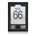 Joe Root Signed England Test Shirt Premium Frame