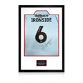 Joe Ironside Match-Worn & Signed Doncaster Rovers Shirt Premium Frame