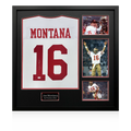 Joe Montana Signed San Francisco 49ers Jersey Elite Frame (JSA)