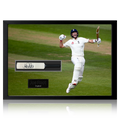 Joe Root Signed Mini Cricket Bat Iconic Frame