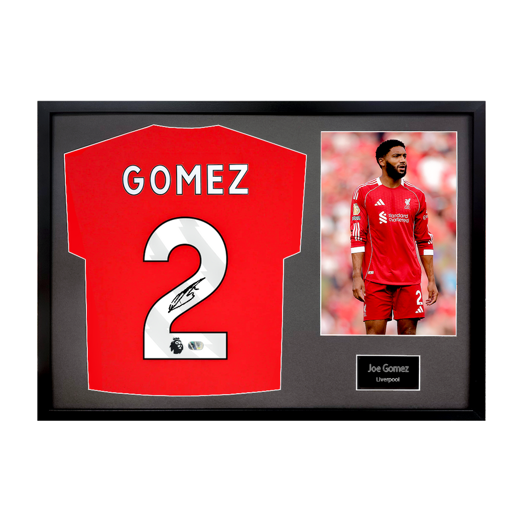 Joe Gomez Signed Liverpool Shirt Classic Frame (ACG Cert)