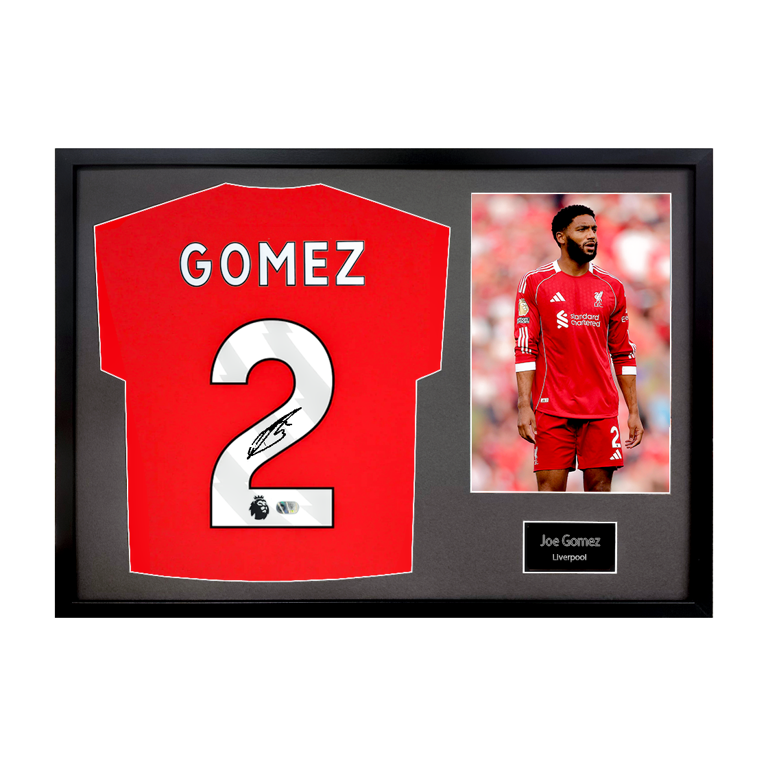 Joe Gomez Signed Liverpool Shirt Classic Frame (ACG Cert)