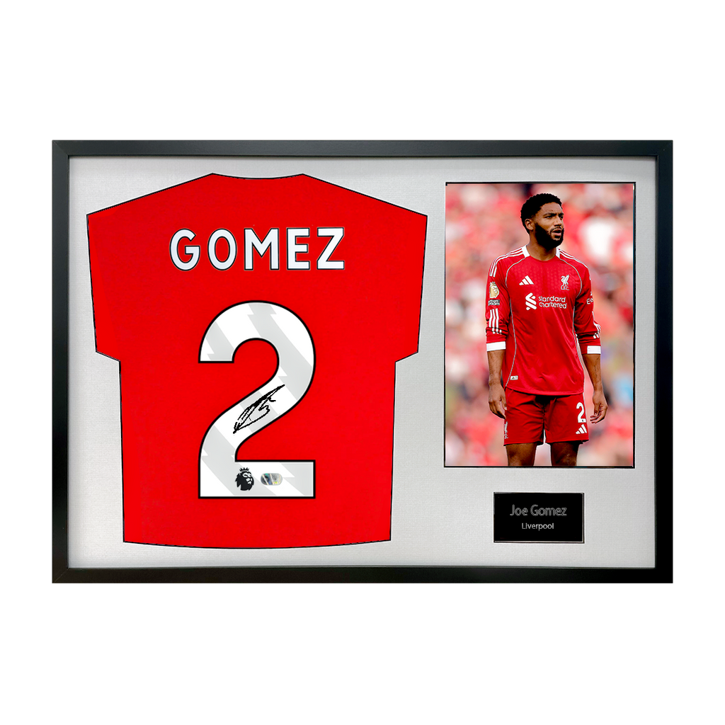 Joe Gomez Signed Liverpool Shirt Classic Frame (ACG Cert)