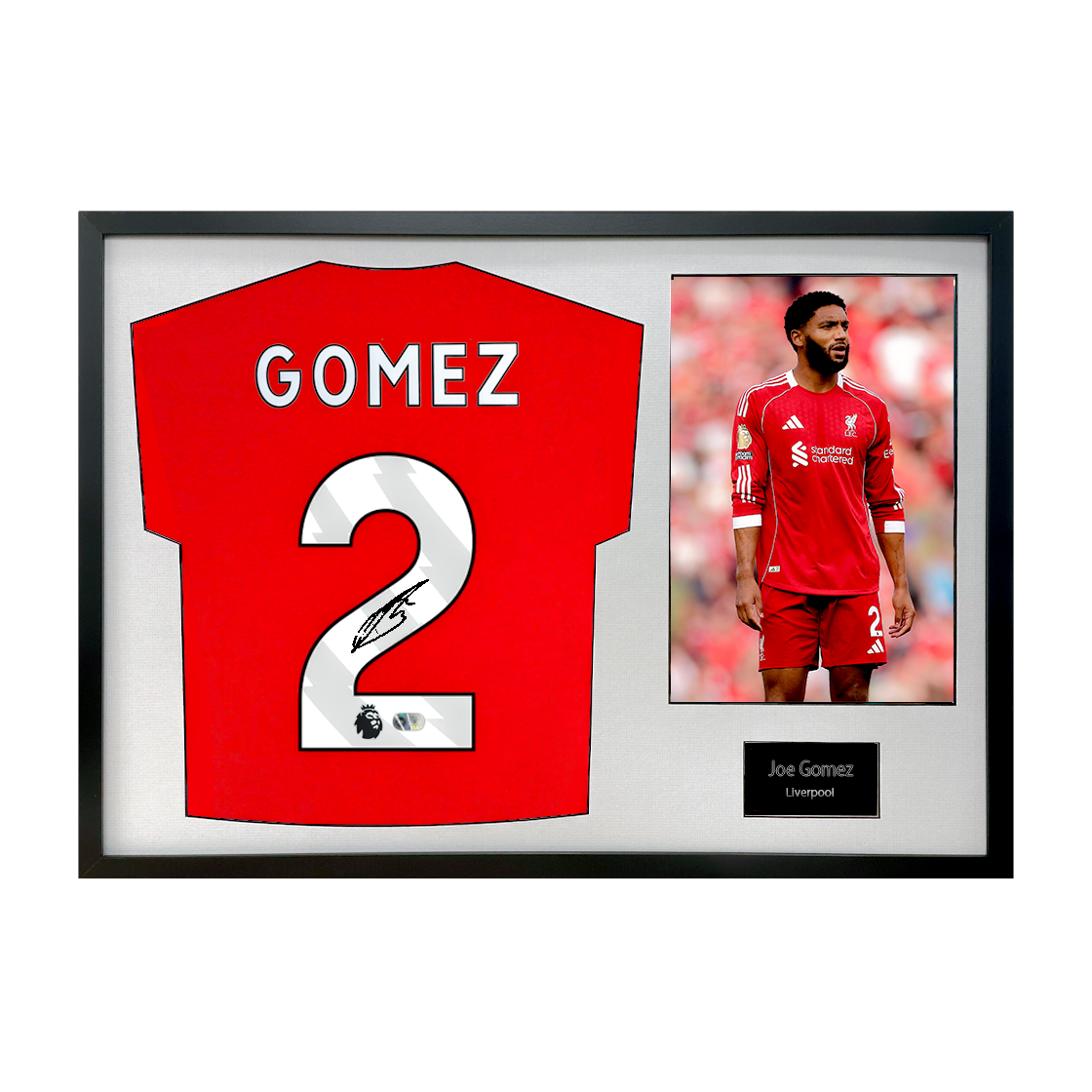Joe Gomez Signed Liverpool Shirt Classic Frame (ACG Cert)