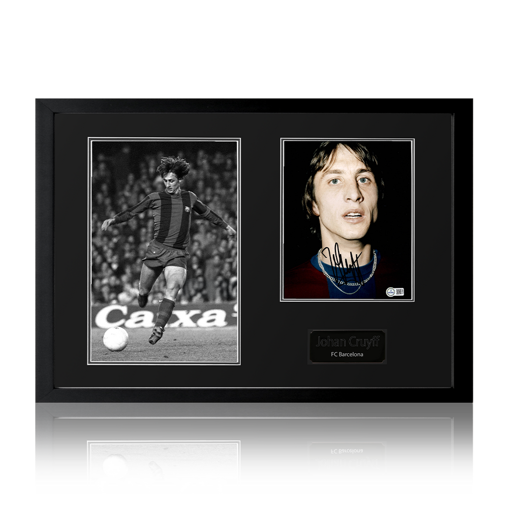 Johan Cruyff Signed Barcelona Iconic Frame