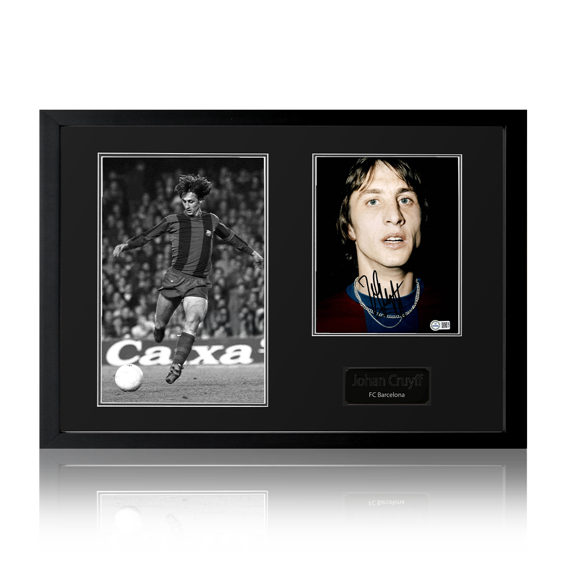 Johan Cruyff Signed Barcelona Iconic Frame