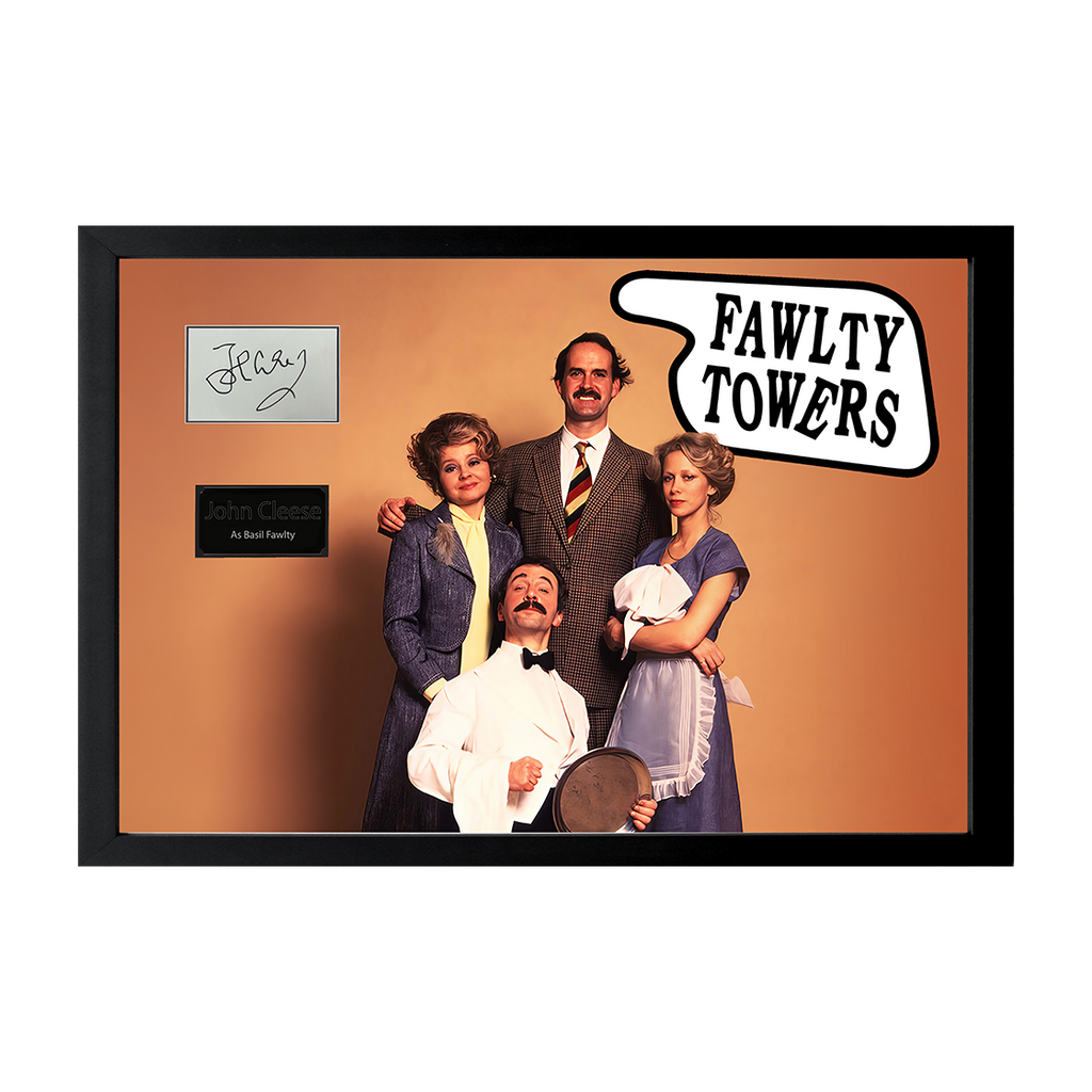 John Cleese Signed Fawlty Towers Cut Iconic Frame