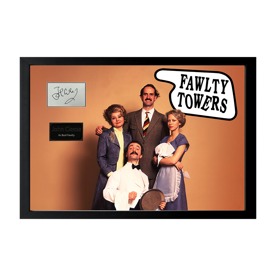 John Cleese Signed Fawlty Towers Cut Iconic Frame