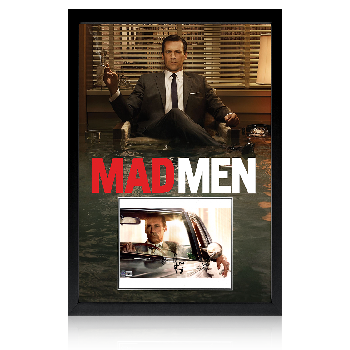 John Hamm Signed Mad Men Image Iconic Frame (AFTAL Authentication)